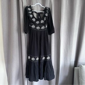 NWOT Free People Lover’s Lane maxi dress; size XS